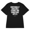 Emotionally available (terms and conditions apply) Women's T-Shirt in black