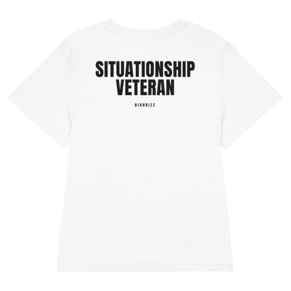 Situationship veteran Women's Fitted T-Shirt Situationship veteran Women's T-Shirt in white