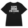 Sleeps around (the clock) Women's T-Shirt in black