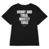 Horny and tired, mostly tired Women's T-Shirt in black