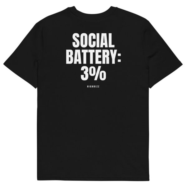 Social Battery: 3% T-Shirt Social Battery: 3% T-Shirt in black