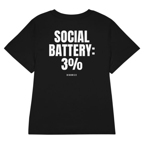 Social battery: 3% Women's T-Shirt in black