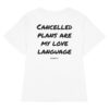 Cancelled plans are my love language Women's T-Shirt in white