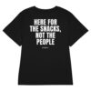 Here for the snacks, not the people Women's Fitted T-Shirt Here for the snacks, not the people Women's T-Shirt in black