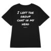 I left the group chat in my head Women's T-Shirt in black