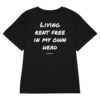 Living rent free in my own head Women's T-Shirt in black