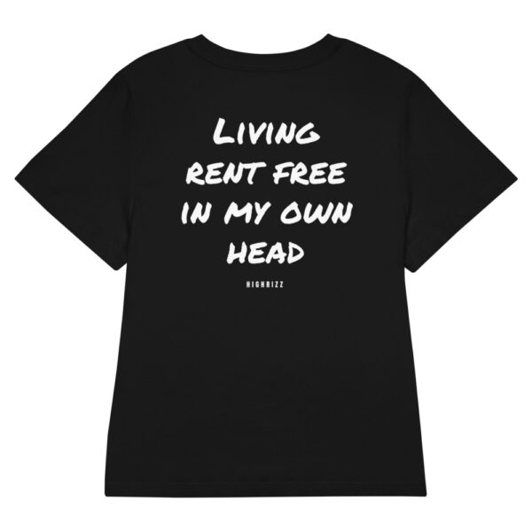 Living rent free in my own head Women's T-Shirt in black