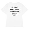 Living rent free in my own head Women's T-Shirt in white