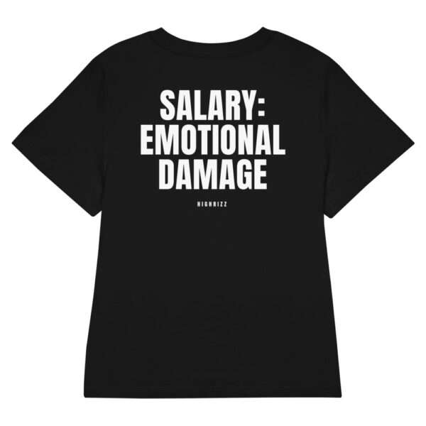 Salary: emotional damage Women's Fitted T-Shirt Salary: emotional damage Women's T-Shirt in black