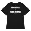 Promoted to overthinker Women's T-Shirt in black