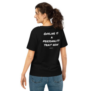 Offline is a personality trait now Women's T-Shirt in black