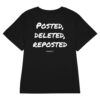 Posted, deleted, reposted Women's Fitted T-Shirt Posted, deleted, reposted Women's T-Shirt in black