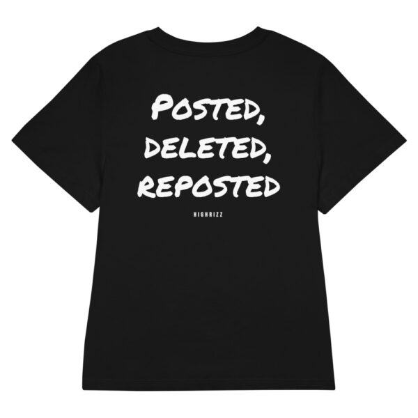 Posted, deleted, reposted Women's Fitted T-Shirt Posted, deleted, reposted Women's T-Shirt in black