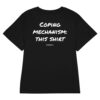 Coping mechanism: this shirt Women's Fitted T-Shirt Coping mechanism: this shirt Women's T-Shirt in black