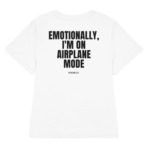 Emotionally, I'm on airplane mode Women's T-Shirt in white