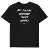 My social battery ships empty Men's T-Shirt My social battery ships empty Men's T-Shirt in black