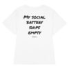 My social battery ships empty Women's T-Shirt My social battery ships empty Women's T-Shirt in white