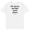 My social battery ships empty Men's T-Shirt My social battery ships empty Men's T-Shirt in white