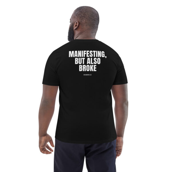 Manifesting, but also broke Men's T-Shirt in black