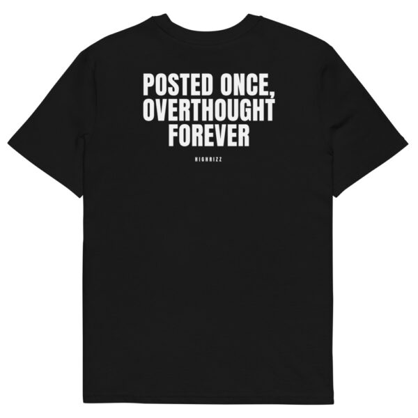 Posted once, overthought forever Men's T-Shirt in black