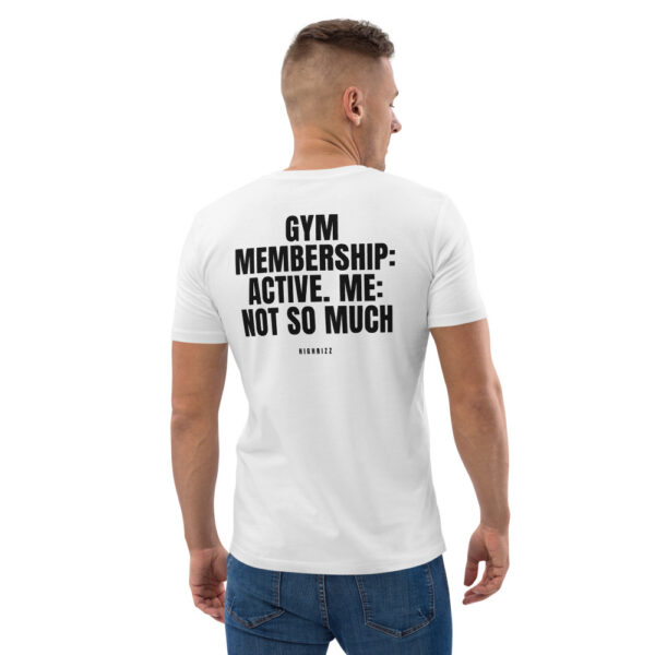 Gym membership: active. Me: not so much Men's T-Shirt in white