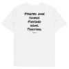 Started nine things. Finished none. Thriving. Men's T-Shirt in white