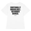 Emotionally unavailable. Reformer booked. Women's T-Shirt in white