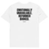 Emotionally unavailable. Reformer booked. Men's T-Shirt in white