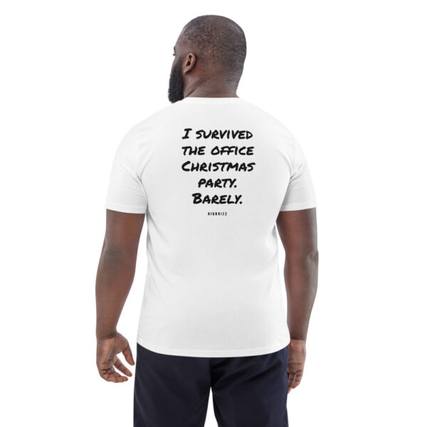 I survived the office Christmas party. Barely. Men's T-Shirt I survived the office Christmas party. Barely. Men's T-Shirt in white