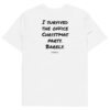 I survived the office Christmas party. Barely. Men's T-Shirt I survived the office Christmas party. Barely. Men's T-Shirt in white