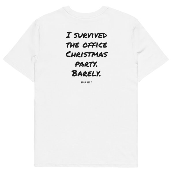 I survived the office Christmas party. Barely. Men's T-Shirt I survived the office Christmas party. Barely. Men's T-Shirt in white